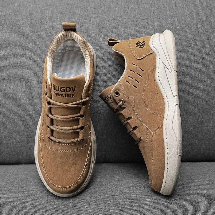 New 2023 Causal Shoes for Men Sneakers Handmade Men Loafers leather High quality Moccasins Men Driving Shoe - Image 4